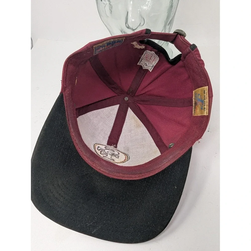 VINTAGE San Francisco 49ers Hat Cap Strap Back Logo Athletic NFL Football 90s